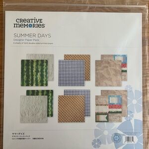 Creative Memories Summer Days Designer Paper Set - new